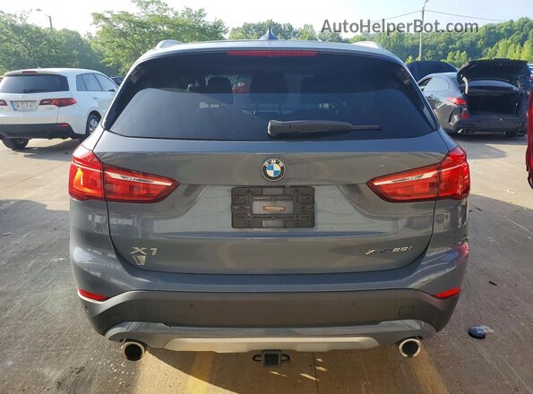WBXJG9C02L5P23648 2020 BMW X1 Blue უკანა ხედი