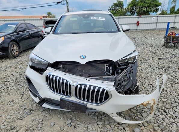 WBXJG9C04M3M76355 2021 BMW X1 White წინა ხედი