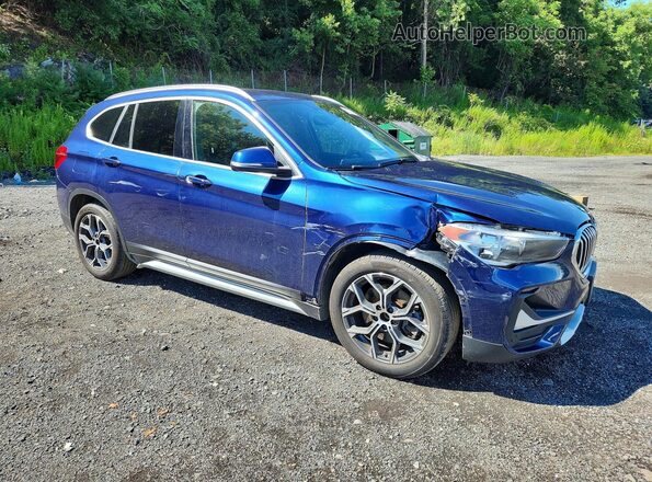 WBXJG9C05L5P84640 2020 BMW X1 Blue Առջևի աջ
