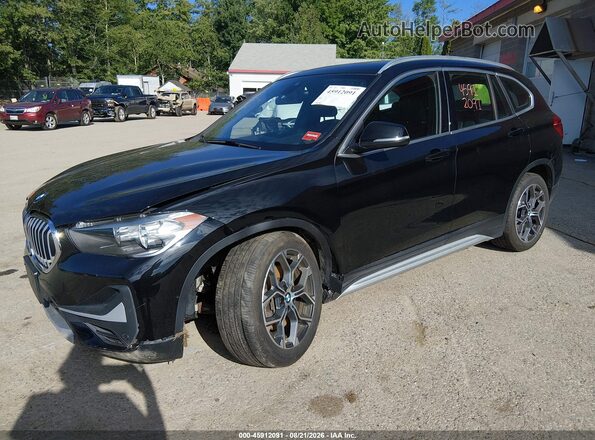 WBXJG9C05M5S28099 2021 BMW X1 Черный Передняя левая четверть