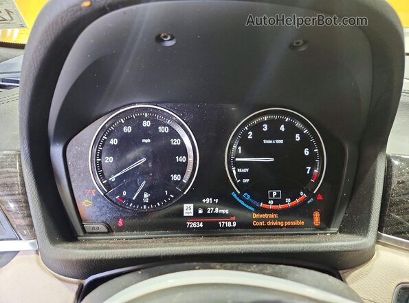 WBXYH9C00L5N87712 2020 BMW X2 Gold Widok zestawu wskaźników