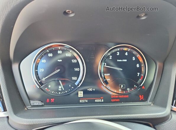 WBXYH9C05L5P15765 2020 BMW X2 Black Սարքավորումների վահանակի տեսք
