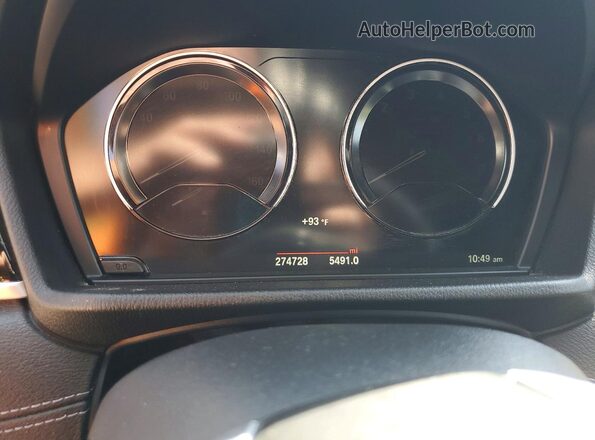 WBXYJ1C03N5U32645 2022 BMW X2 Черный Вид щитка приборов