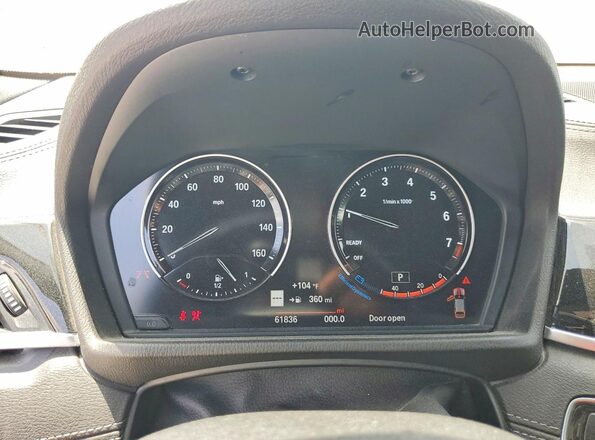WBXYJ3C52K5N04454 2019 BMW X2 Silver ხელსაწყოთა პანელის ხედი