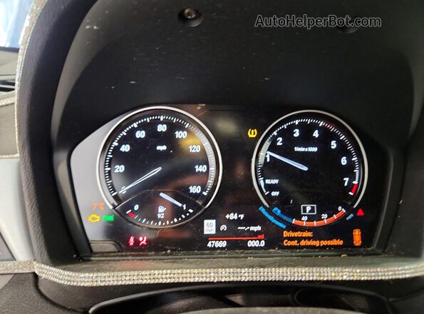WBXYJ5C32JEF71891 2018 BMW X2 Blue Vista del cuadro de instrumentos