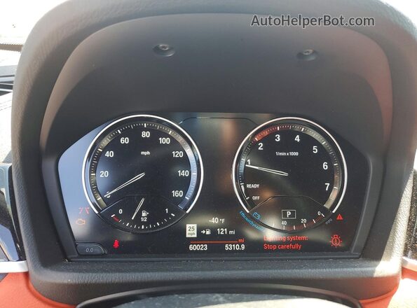 WBXYN1C00L5P20799 2020 BMW X2 White Vista del cuadro de instrumentos