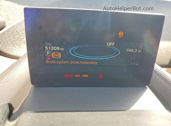 WBY1Z2C51GV556780 2016 BMW I3 Gray Вид щитка приладів