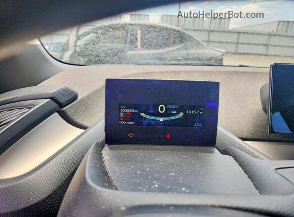 WBY1Z8C55HV890136 2017 BMW I3 Blue Instrument cluster view
