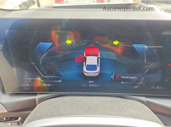WBY23HD07SFU56603 2025 BMW I4 White Սարքավորումների վահանակի տեսք