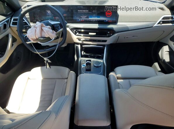 WBY23HD09SFU07676 2025 BMW I4 Black წინა პანელის ხედი