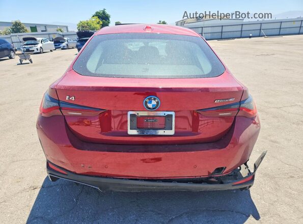 WBY23HD09SFU78084 2025 BMW I4 Red Հետևի տեսք