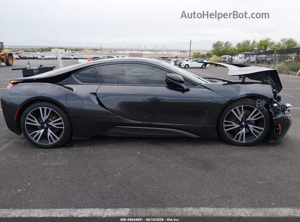 WBY2Z2C51GV675529 2016 BMW I8 Gray Rear interior view