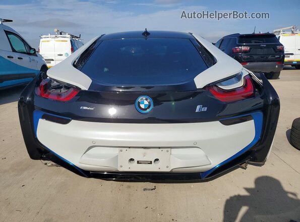 WBY2Z2C57GV675647 2016 BMW I8 White Rear view