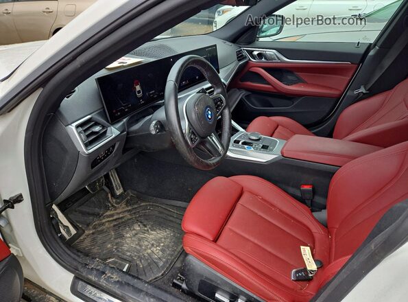 WBY33AW02PFR14726 2023 BMW I4 White წინა სალონის ხედი