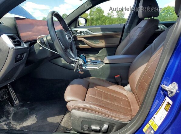 WBY33AW03PFN82845 2023 BMW I4 Blue Սալոնի դիմացի տեսք