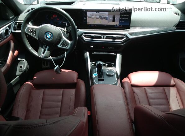 WBY33AW04PFN30530 2023 BMW I4 Black წინა პანელის ხედი