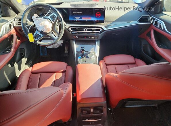 WBY33AW04PFP23454 2023 BMW I4 Blue Առջևի վահանակի տեսք