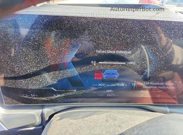 WBY33AW04PFP23454 2023 BMW I4 Blue Սարքավորումների վահանակի տեսք