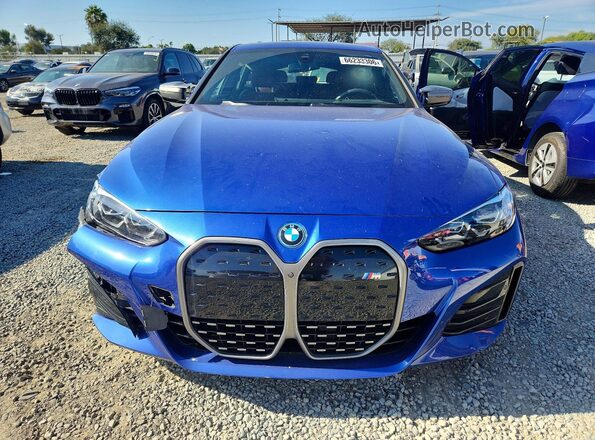 WBY33AW04PFP23454 2023 BMW I4 Blue Դիմացի տեսք