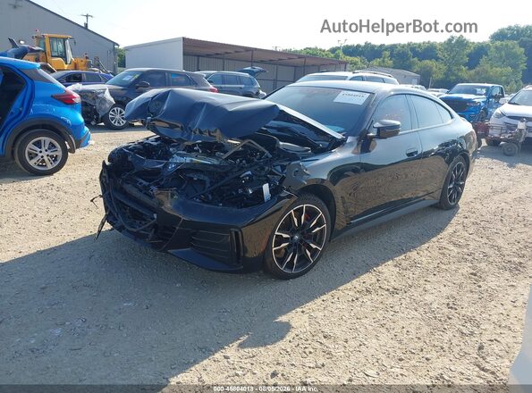 WBY33AW07PFN54871 2023 BMW I4 Black წინა მარცხენა ხედი სამი მეოთხედიდან