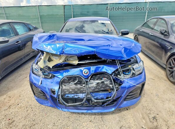 WBY33AW07PFP05899 2023 BMW I4 Blue Դիմացի տեսք