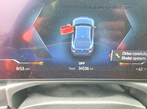 WBY33AW07PFP05899 2023 BMW I4 Blue Սարքավորումների վահանակի տեսք