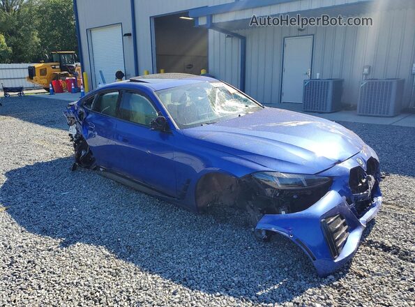 WBY33HD04SFV48692 2025 BMW I4 Blue Delantero derecho