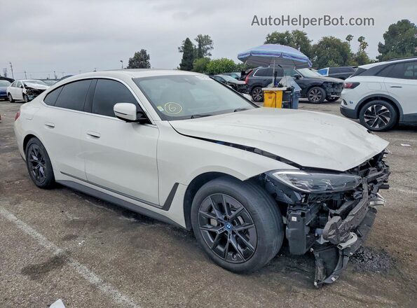 WBY43AW02RFT04462 2024 BMW I4 Белый Передняя правая четверть