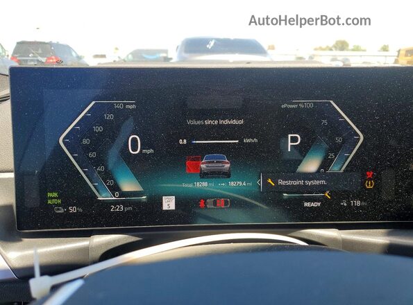 WBY43AW04RFS55409 2024 BMW I4 Gray Вид щитка приладів