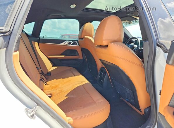 WBY43AW05PFP98796 2023 BMW I4 White Rear seats view