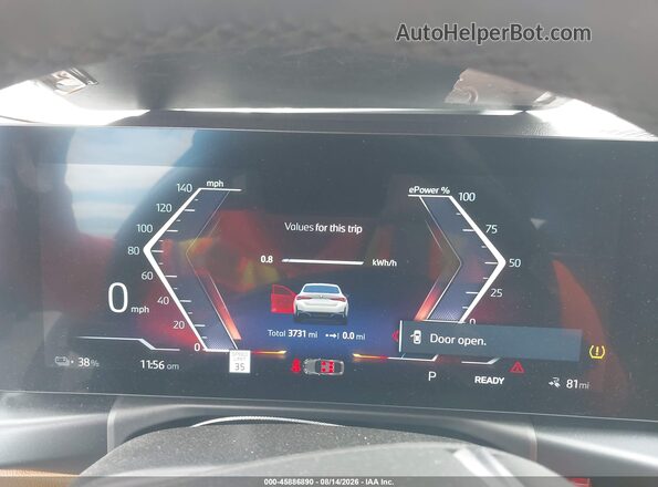 WBY43AW06RFS40717 2024 BMW I4 White Вид задніх сидінь