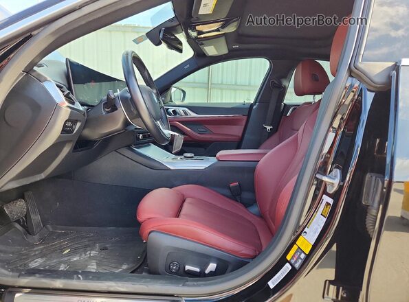 WBY43AW08PFR44530 2023 BMW I4 Black Front interior view