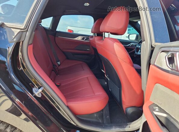 WBY43AW08PFR44530 2023 BMW I4 Black Rear seats view