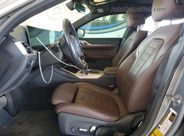 WBY43AW0XRFR69982 2024 BMW I4 Silver Вид салону спереду