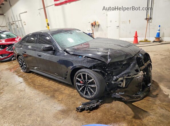 WBY43HD05SFV55977 2025 BMW I4 Черный Передняя правая четверть