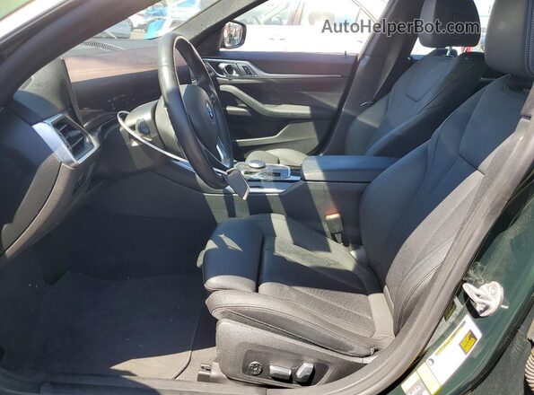 WBY73AW01RFR57345 2024 BMW I4 Green Widok wnętrza z przodu