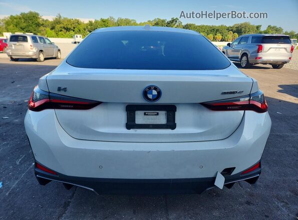 WBY73AW02NFM89328 2022 BMW I4 White Вид ззаду