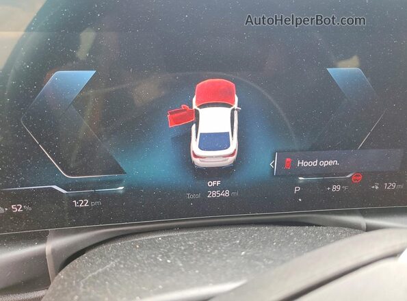 WBY73AW02PFP61198 2023 BMW I4 White Вид щитка приладів