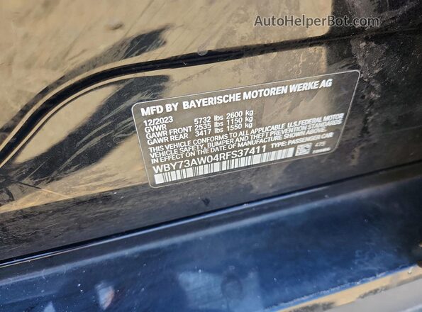 WBY73AW04RFS37411 2024 BMW I4 Black Շարժիչի բաժամունքի տեսք