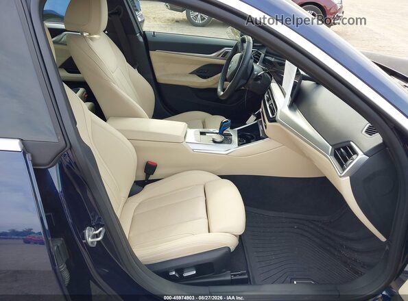WBY73AW06PFP47854 2023 BMW I4 Blue Widok wnętrza z przodu