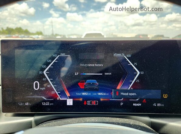 WBY73AW08RFT17861 2024 BMW I4 Black Instrument cluster view