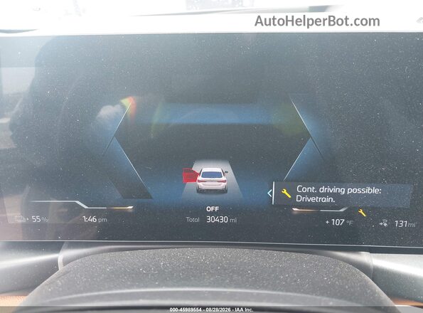 WBY73AW0XPFR12577 2023 BMW I4 White Հետևի նստատեղերի տեսք