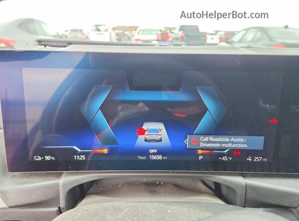 WBY83FB00RFR86097 2024 BMW I4 Gray Vista del cuadro de instrumentos