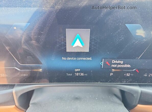 WBY83FB01RFS74262 2024 BMW I4 Синий Вид щитка приборов