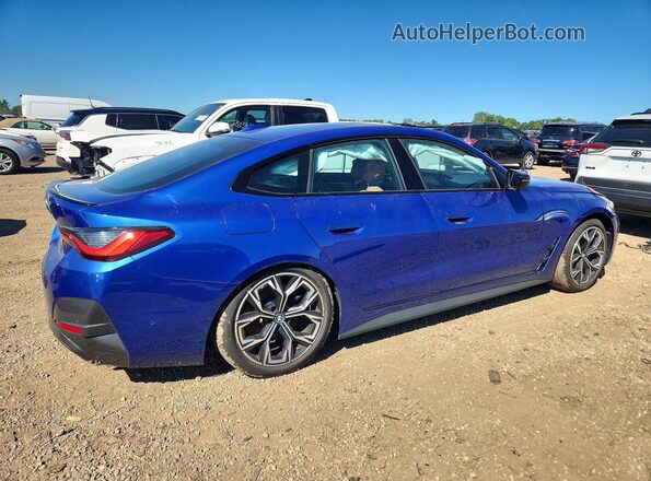 WBY83FB01RFS74262 2024 BMW I4 Синий Задняя правая четверть