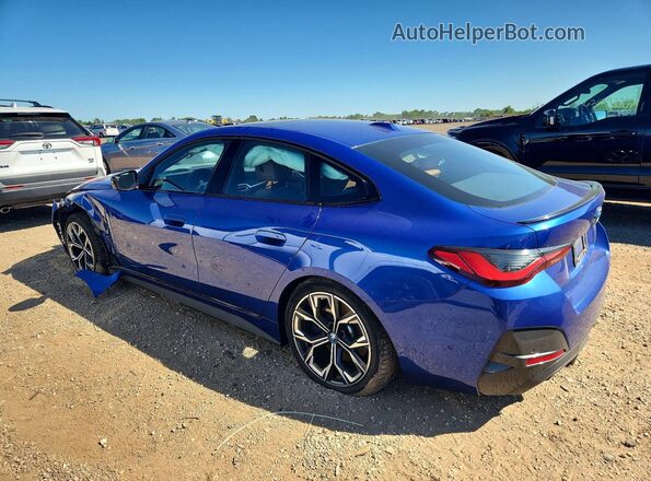 WBY83FB01RFS74262 2024 BMW I4 Синий Задняя левая четверть