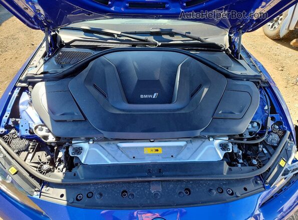 WBY83FB01RFS74262 2024 BMW I4 Синий Вид задней части салона