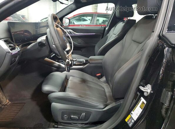 WBY83FB06RFT00273 2024 BMW I4 Black წინა სალონის ხედი