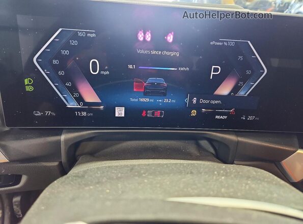 WBY83FB06RFT00273 2024 BMW I4 Black ხელსაწყოთა პანელის ხედი