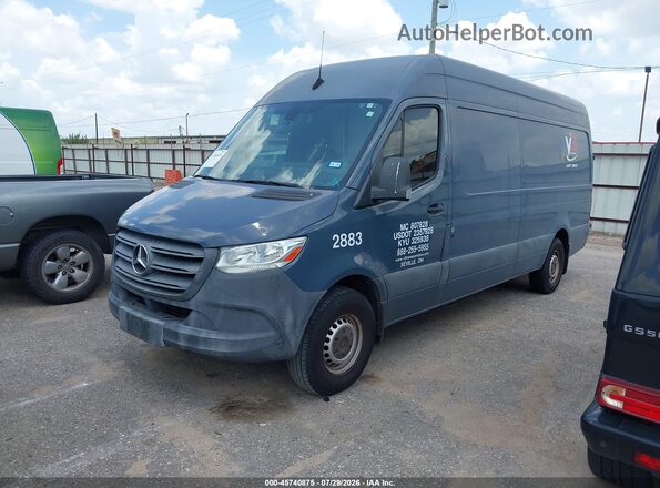 WD4PF1CD2KP152234 2019 MERCEDES-BENZ SPRINTER Blue წინა მარცხენა ხედი სამი მეოთხედიდან